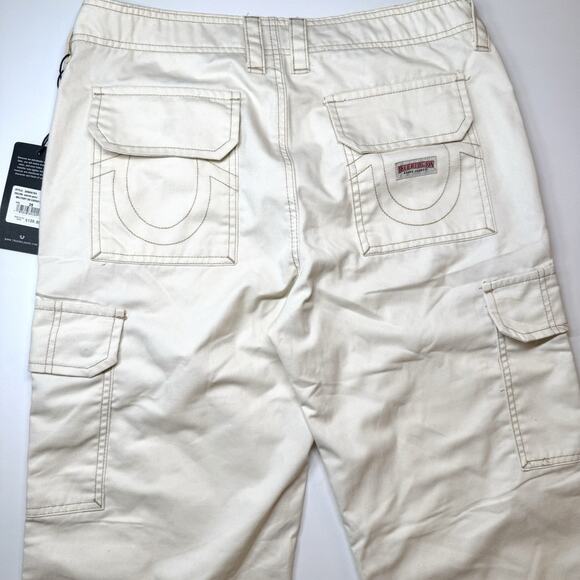 True Religion Military SN Cargo Pants Size 29 Winter White MSRP $139 NWT Womens - Picture 3 of 10